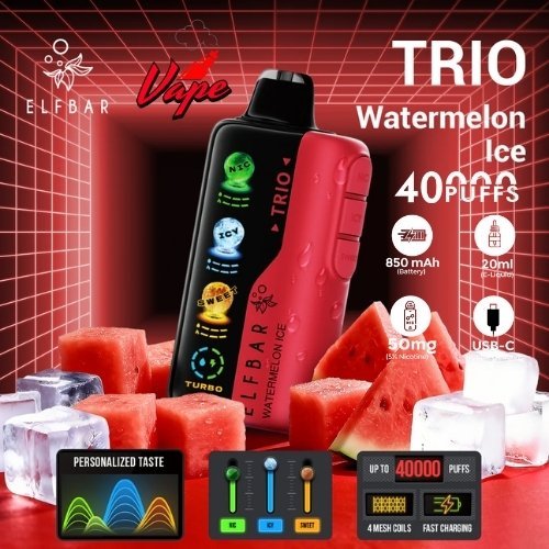 Elfbar Trio 40000 Puffs Watermelon Ice