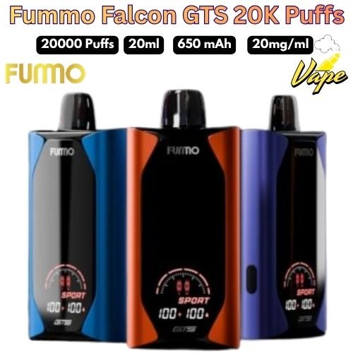 Fummo Falcon GTS 20000 Puffs 20MG All Flavors in Dubai