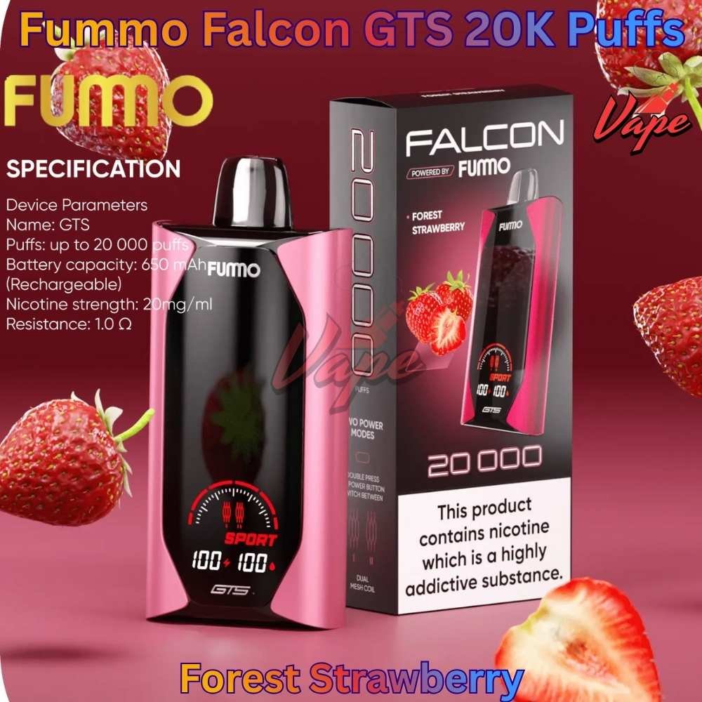 Fummo Falcon GTS 20000 Puffs 20MG Forest Strawberry