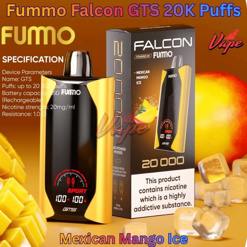 Fummo Falcon GTS 20000 Puffs 20MG Mexican Mango Ice