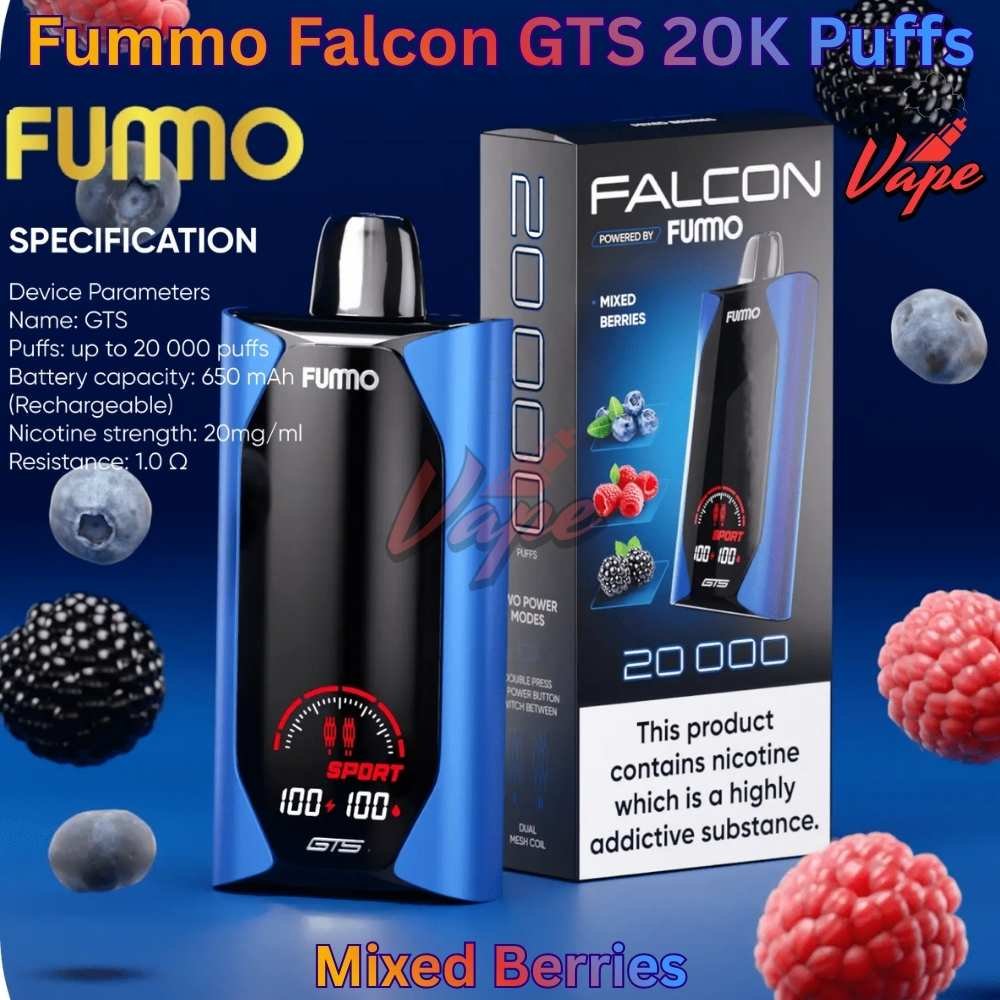 Fummo Falcon GTS 20000 Puffs 20MG Mixed Berries
