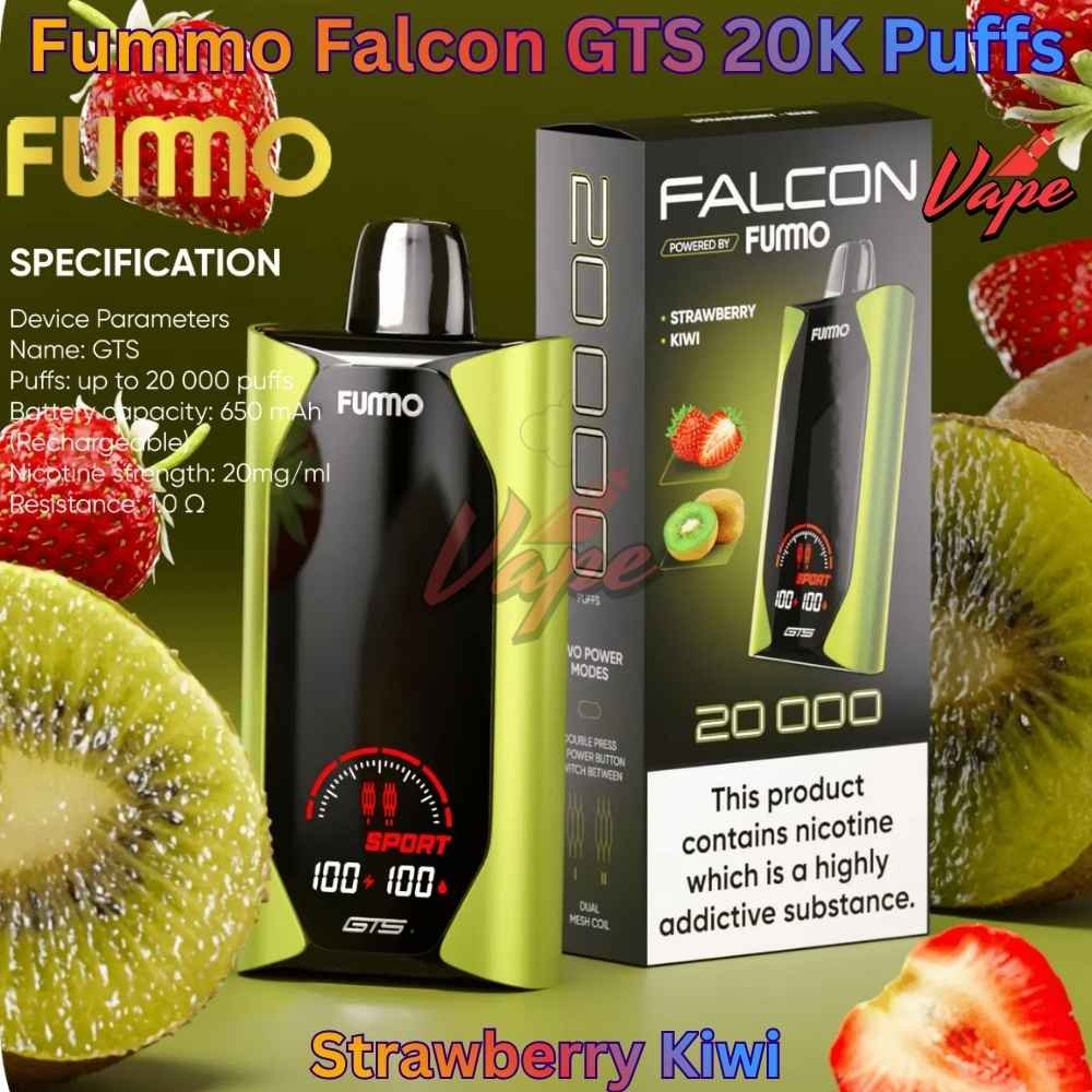 Fummo Falcon GTS 20000 Puffs 20MG Strawberry Kiwi