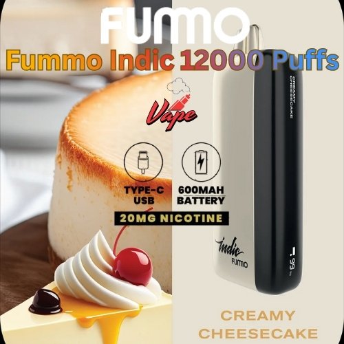 Fummo Indic 12000 Puffs 20MG Creamy Cheesecake