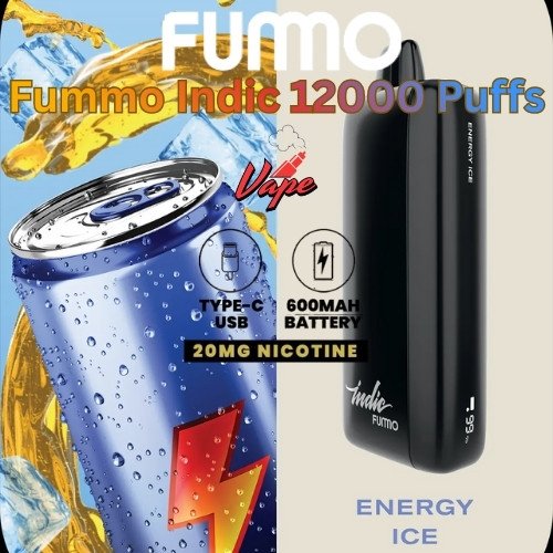Fummo Indic 12000 Puffs 20MG Energy Ice