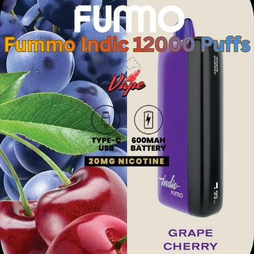 Fummo Indic 12000 Puffs 20MG Grape Cherry