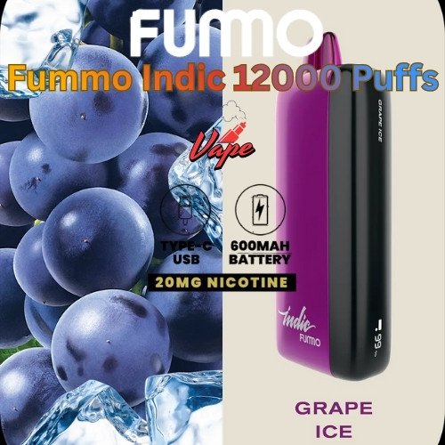 Fummo Indic 12000 Puffs 20MG Grape Ice