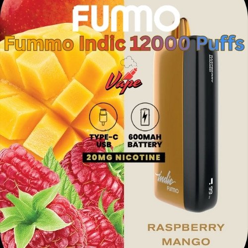 Fummo Indic 12000 Puffs 20MG Raspberry Mango