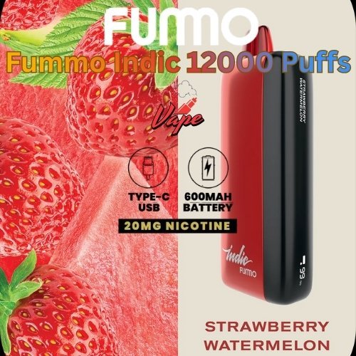Fummo Indic 12000 Puffs 20MG Strawberry Watermelon