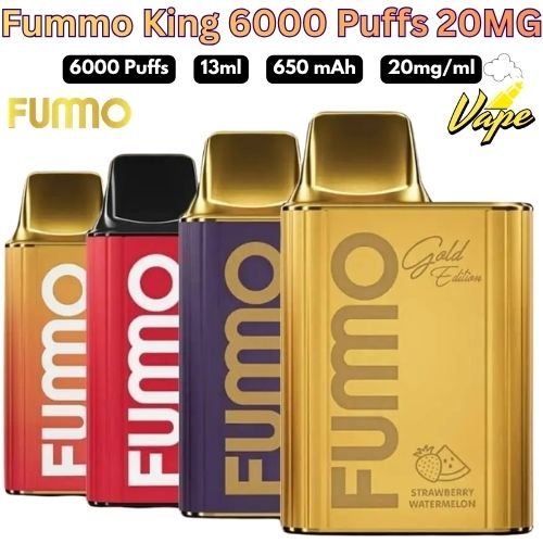 Fummo King 6000 Puffs 20MG All Flavors in Dubai