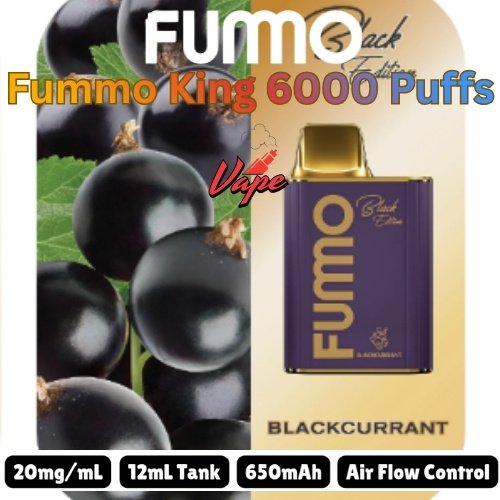 Fummo King 6000 Puffs 20MG Blackcurrant