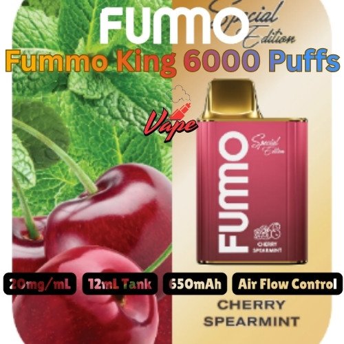 Fummo King 6000 Puffs 20MG Cherry Spearmint