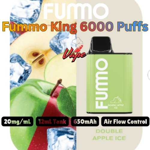 Fummo King 6000 Puffs 20MG Double Apple Ice