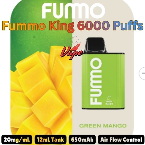 Fummo King 6000 Puffs 20MG Green Mango
