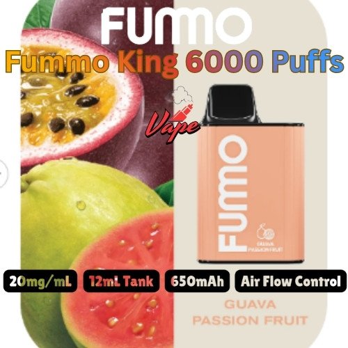Fummo King 6000 Puffs 20MG Guava Passion Fruit