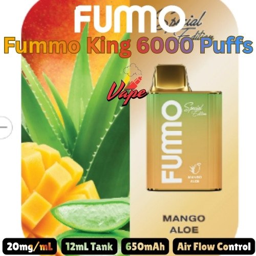 Fummo King 6000 Puffs 20MG Mango Aloe