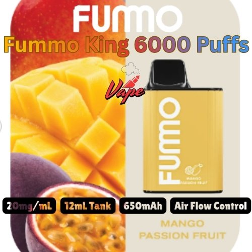 Fummo King 6000 Puffs 20MG Mango Passion Fruit