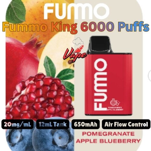 Fummo King 6000 Puffs 20MG Pomegranate Apple Blueberry