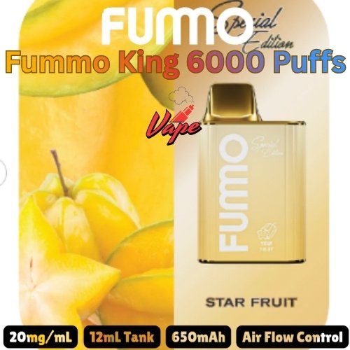 Fummo King 6000 Puffs 20MG Star Fruit