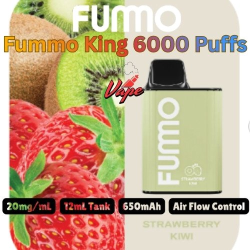 Fummo King 6000 Puffs 20MG Strawberry Kiwi