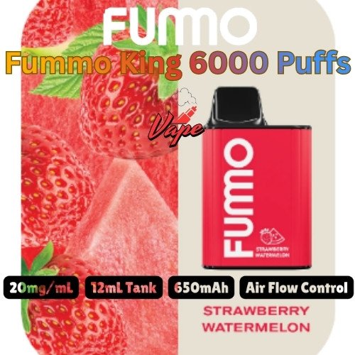 Fummo King 6000 Puffs 20MG Strawberry Watermelon