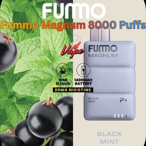 Fummo Magnum 8000 Puffs 20MG Black Mint