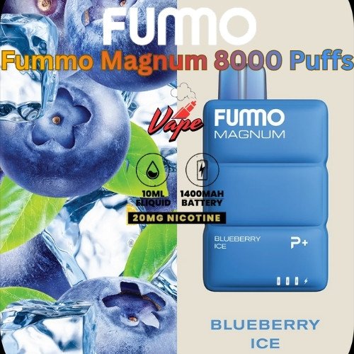 Fummo Magnum 8000 Puffs 20MG Blueberry Ice