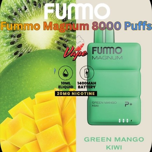 Fummo Magnum 8000 Puffs 20MG Green Mango Kiwi
