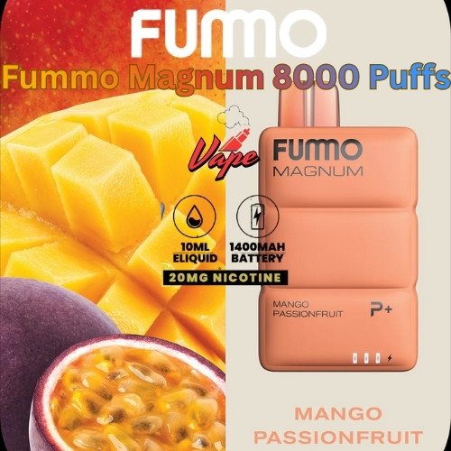 Fummo Magnum 8000 Puffs 20MG Mango Passionfruit