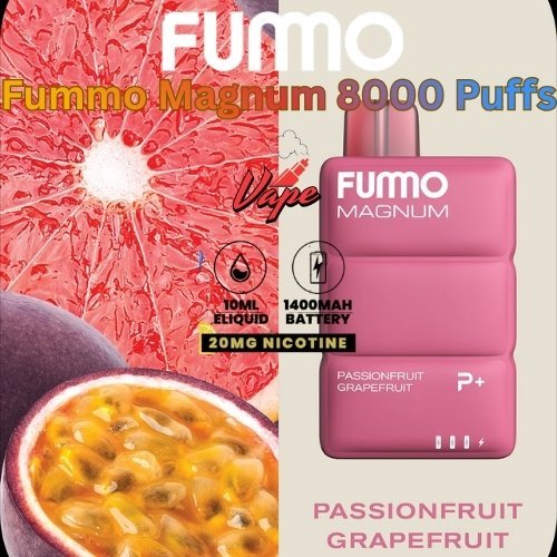 Fummo Magnum 8000 Puffs 20MG Passionfruit Grapefruit