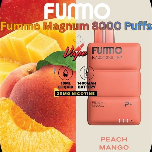 Fummo Magnum 8000 Puffs 20MG Peach Mango