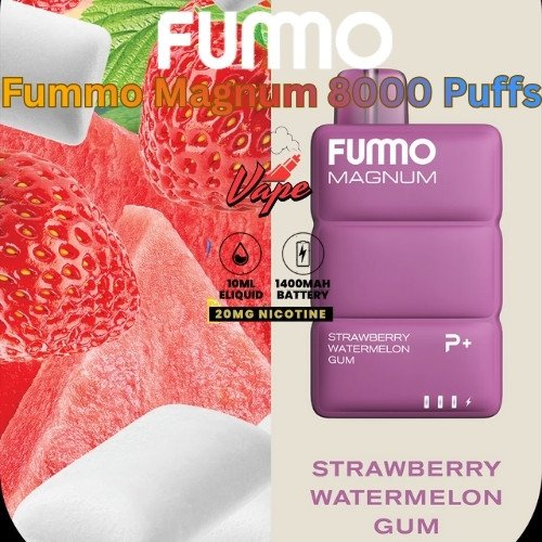 Fummo Magnum 8000 Puffs 20MG Strawberry Watermelon Gum