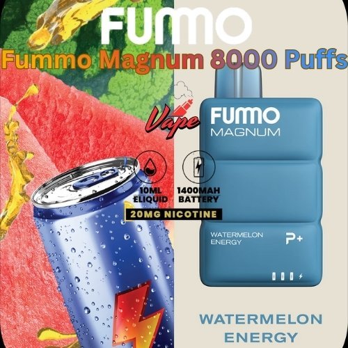 Fummo Magnum 8000 Puffs 20MG Watermelon Energy