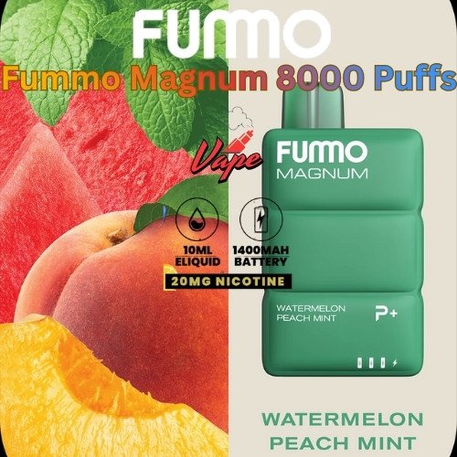 Fummo Magnum 8000 Puffs 20MG Watermelon Peach Mint
