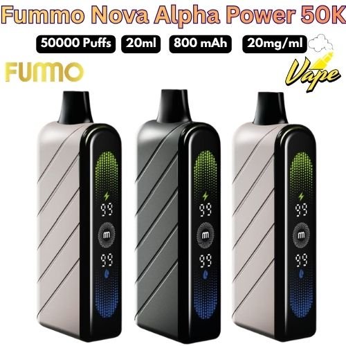 Fummo Nova Alpha Power 50000 Puffs 20MG All Flavors in Dubai