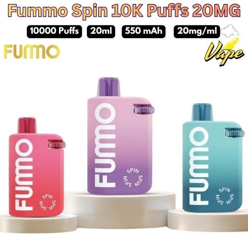Fummo Spin 10000 Puffs 20MG All Flavors in Dubai