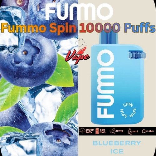 Fummo Spin 10000 Puffs 20MG Blueberry Ice