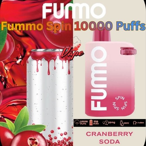 Fummo Spin 10000 Puffs 20MG Cranberry Soda