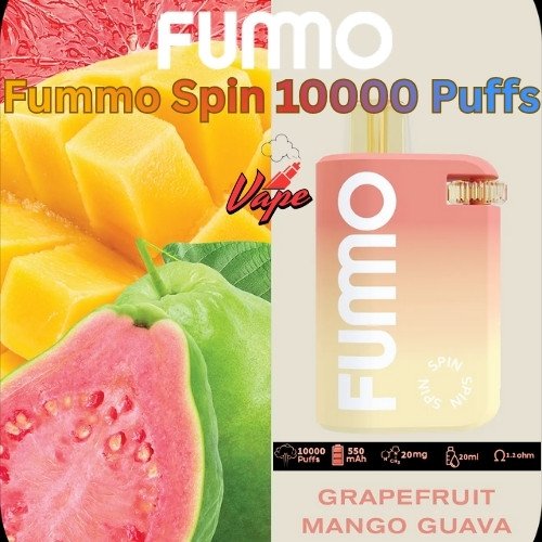 Fummo Spin 10000 Puffs 20MG Grapefruit Mango Guava