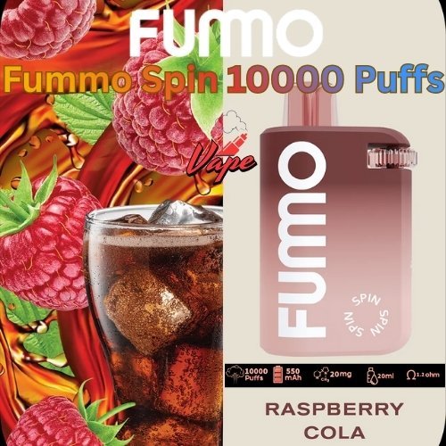 Fummo Spin 10000 Puffs 20MG Raspberry Cola