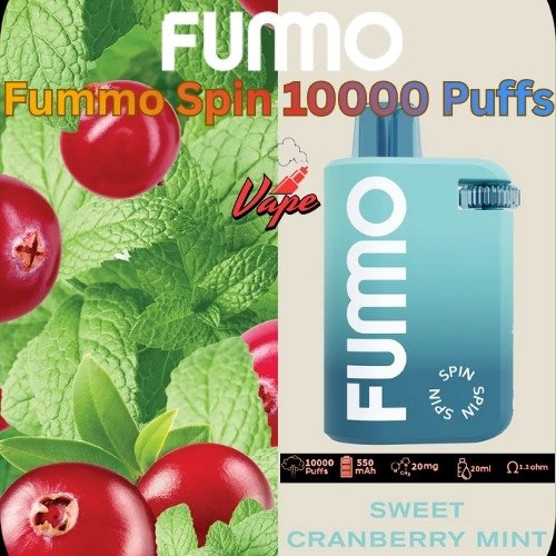 Fummo Spin 10000 Puffs 20MG Sweet Cranberry Mint