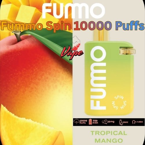 Fummo Spin 10000 Puffs 20MG Tropical Mango