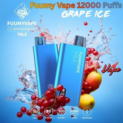 Fuumy Vape 12000 Puffs Grape Ice