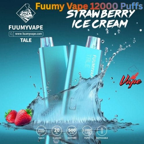 Fuumy Vape 12000 Puffs Strawberry Ice Cream