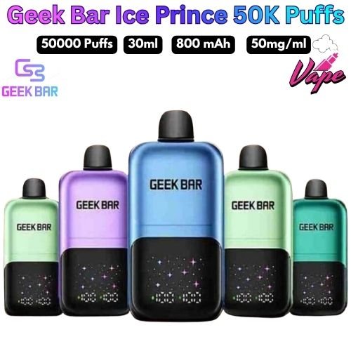 Geek Bar Ice Prince 50000 Puffs 50MG All Flavors in UAE