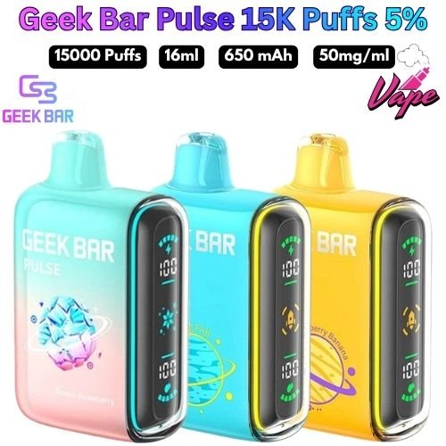 Geek Bar Pulse 15000 Puffs 50MG All Flavors in Dubai