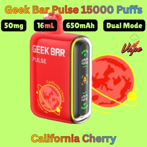 Geek Bar Pulse 15000 Puffs California Cherry