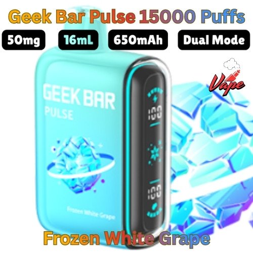 Geek Bar Pulse 15000 Puffs Frozen White Grape