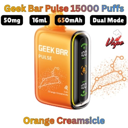 Geek Bar Pulse 15000 Puffs Orange Creamsicle