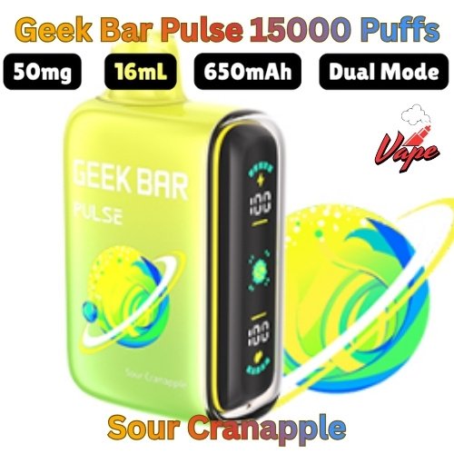 Geek Bar Pulse 15000 Puffs Sour Cranapple