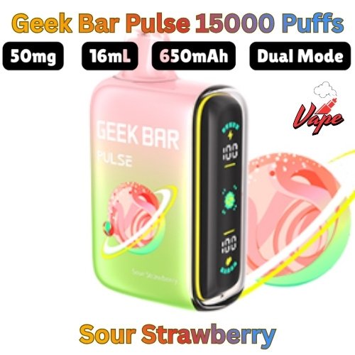 Geek Bar Pulse 15000 Puffs Sour Strawberry